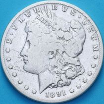 США 1 доллар 1891 год. Доллар Моргана. S