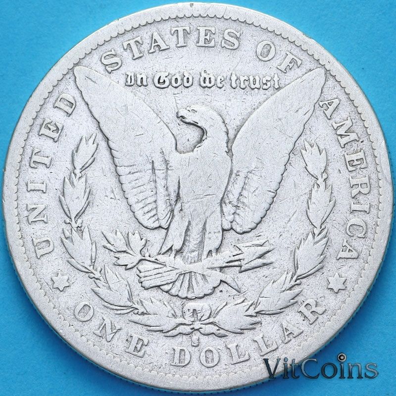Монета США 1 доллар 1892 год. Доллар Моргана. S