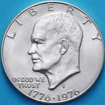 США 1 доллар 1976 год. S. 200 лет независимости США. Серебро