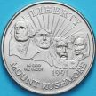 Монета США 50 центов 1991 год. D. Мемориал Рашмор.