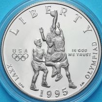 США 50 центов 1995 год. S. Баскетбол. Пруф.