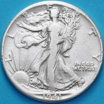 США 50 центов 1941 год. Серебро.