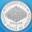 Монеты США 1 доллар 1987 год. 200 лет Конституции. Серебро. Пруф.