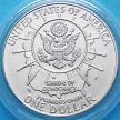 Монеты США 1 доллар 1991 год. Мемориал Рашмор. Серебро.