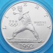 Монеты США 1 доллар 1992 год. Олимпиада в Барселоне. Серебро.