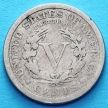 Монета США 5 центов 1908 год.