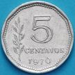 Монета Аргентина 5 сентаво 1970 год.