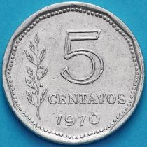 Аргентина 5 сентаво 1970 год.