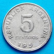 Аргентина 5 сентаво 1954 год.