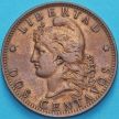 Монета Аргентина 2 сентаво 1890 год.
