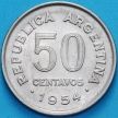 Монета Аргентина 50 сентаво 1954 год.