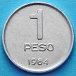 Монета Аргентины 1 песо 1984 год. Национальный конгресс.