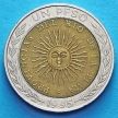 Монета Аргентина 1 песо 1994-2010 год.