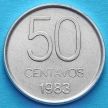 Монета Аргентины 50 сентаво 1983 год.