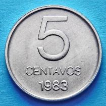 Аргентина 5 сентаво 1983 год.