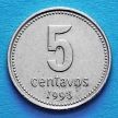 Монета Аргентины 5 сентаво 1993 год.