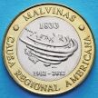 Монета Аргентина 2 песо 2012 год. Мальвинские острова.