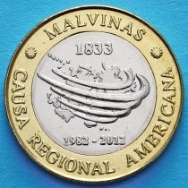 Аргентина 2 песо 2012 год. Мальвинские острова.