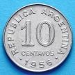Монета Аргентина 10 сентаво 1956 год.