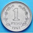 Монета Аргентины 1 песо 1957-1961 год.