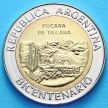 Монеты Аргентина 1 песо 2010 год. Крепость Пукара.