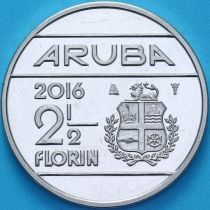 Аруба 2 1/2 флорина 2016 год.