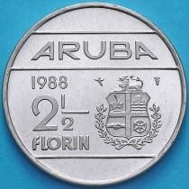 Аруба 2 1/2 флорина 1988 год.