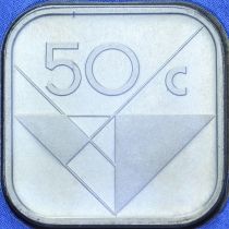 Аруба 50 центов 1989 год. BU