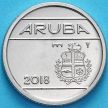 Монета Аруба 10 центов 2018 год. Знак монетного двора мост.