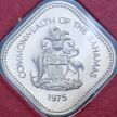 Монета Багамские острова 15 центов 1975 год. BU