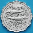 Монета Багамские острова 10 центов 1980 год. Альбула.