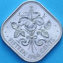 Багамские острова 15 центов 1966 год. BU