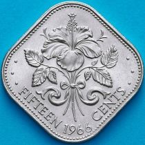 Багамские острова 15 центов 1966 год.