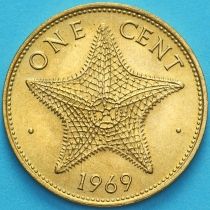 Багамские острова 1 цент 1969 год. UNC
