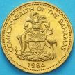 Монета Багамские острова 1 цент 1984 год.