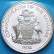Монета Багамские острова 2 доллара 1974 год. Фламинго. Серебро. Пруф