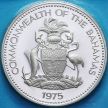 Монета Багамские острова 2 доллара 1975 год. Фламинго. Серебро. Пруф