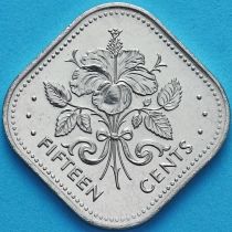 Багамские острова 15 центов 2005 год. 