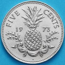 Багамские острова 5 центов 1973 год. Ананас.