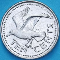 Барбадос 10 центов 1992 год. Чайка.