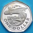 Монета Барбадос 1 доллар 1973 год. Летучая рыба. Proof
