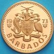 Монета Барбадос 1 цент 1973 год. Proof