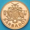 Монета Барбадос 1 цент 1974 год. Proof