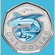 Монета Барбадос 1 доллар 2020 год. Летучая рыба.