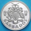 Монета Барбадос 25 центов 1973 год. Мельница. Proof