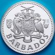 Монета Барбадос 25 центов 1974 год. Мельница. Proof