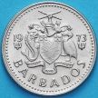 Монета Барбадос 10 центов 1973 год. Чайка.