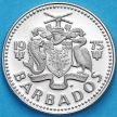 Монета Барбадос 10 центов 1975 год. Proof