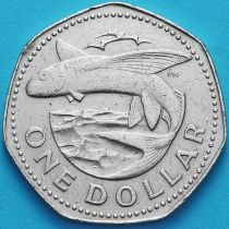Барбадос 1 доллар 1973-1985 год. Летучая рыба.