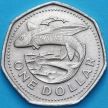 Монета Барбадос 1 доллар 1994 год. Летучая рыба.